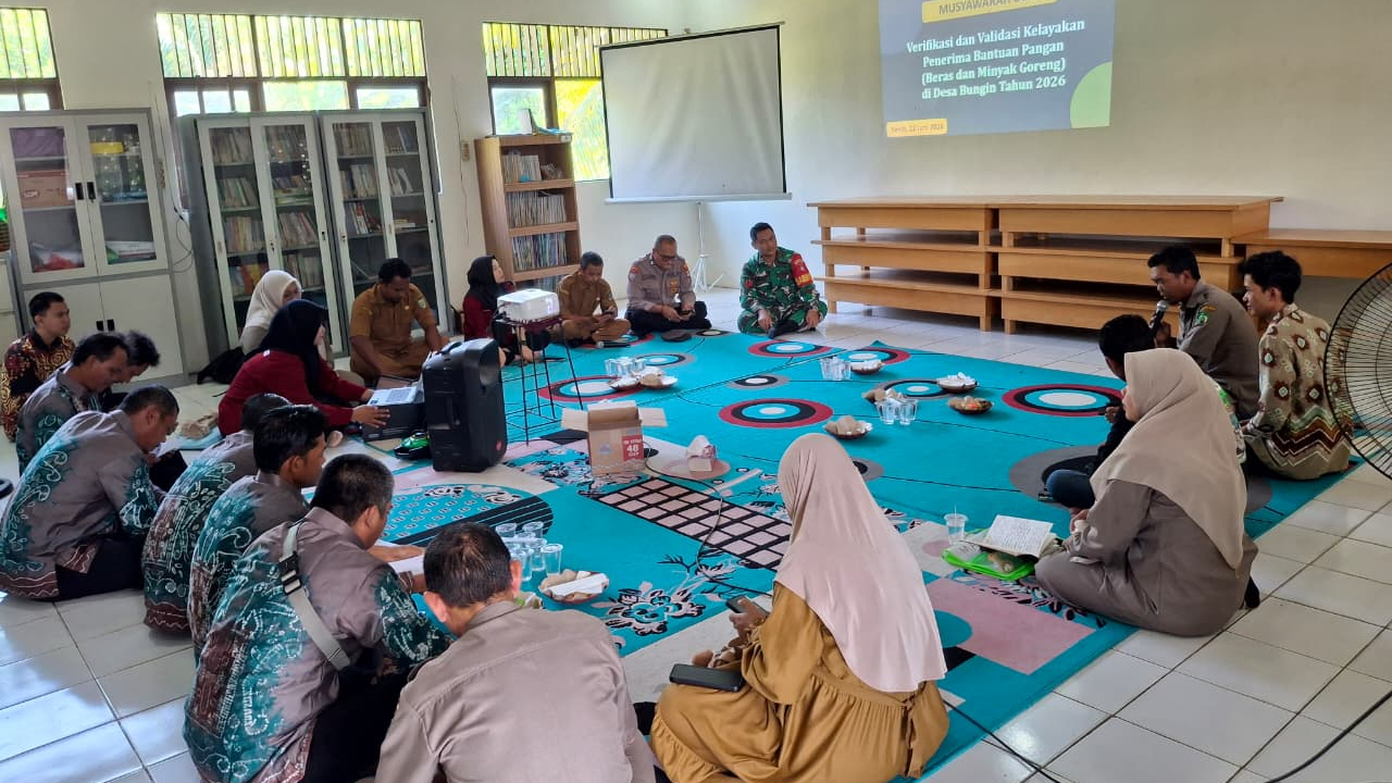 Desa Bungin Lakukan Verifikasi dan Validasi Penerima Bantuan Pangan 2026, Pastikan Bantuan Tepat Sasaran