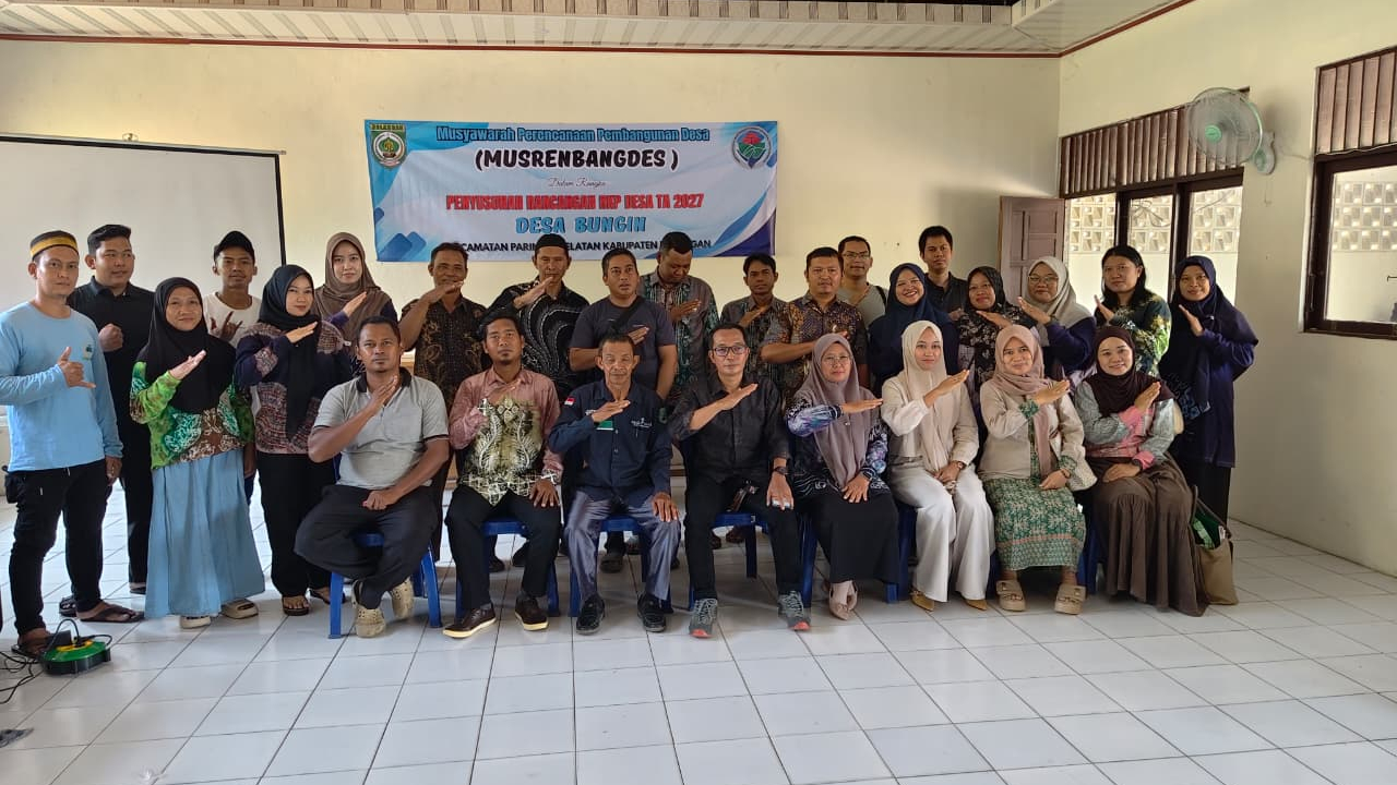 Dari Aspirasi Warga Menjadi Prioritas Pembangunan, Desa Bungin Susun RKP Desa 2027