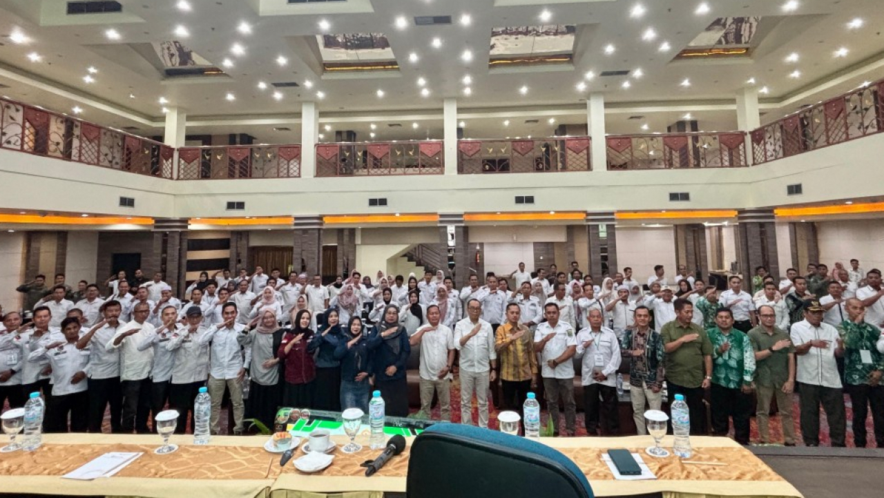 Pemdes Maradap Mengikuti Kegiatan Bimbingan Teknis (Bimtek) Pengelolaan Keuangan Desa Adaptif dan Responsif dalam Mitigasi Bencana