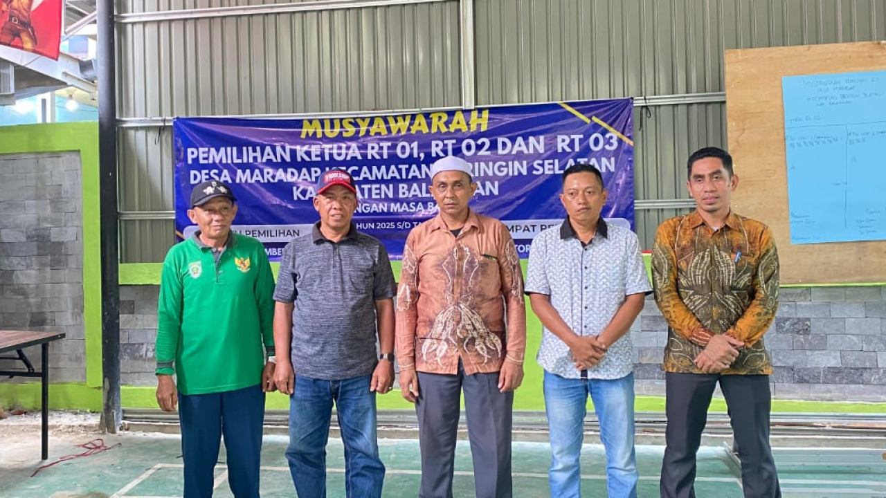 Desa Maradap Gelar Musyawarah Pemilihan Ketua RT untuk Tiga Wilayah