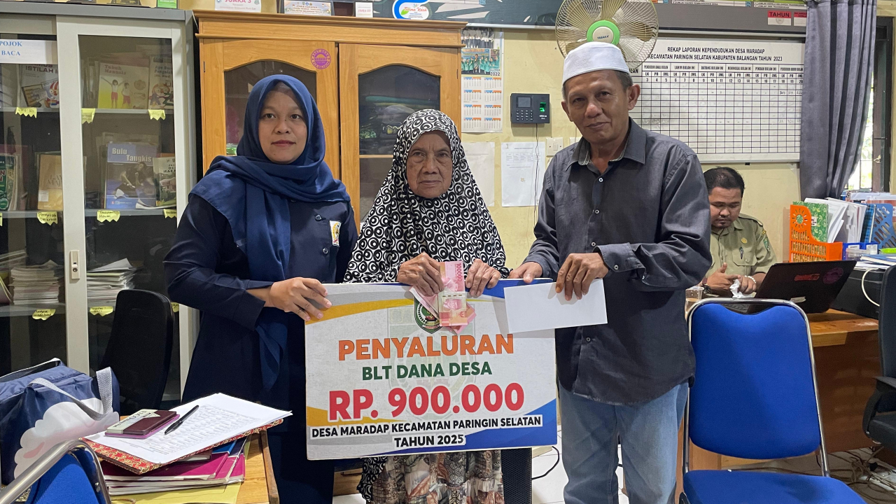 Desa Maradap Salurkan BLT Dana Desa Tahap III untuk 14 KPM