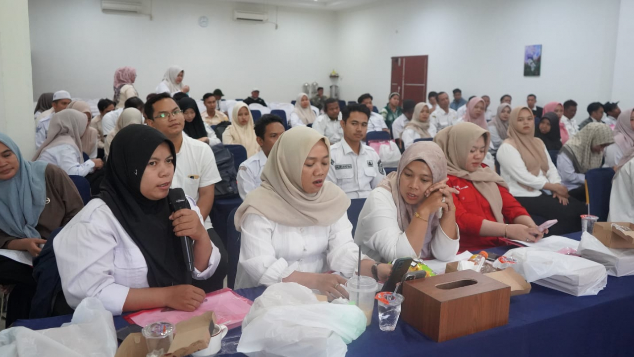 Pemdes Maradap Hadiri Rapat Koordinasi Disdukcapil Balangan Terkait Penguatan Layanan Administrasi Kependudukan