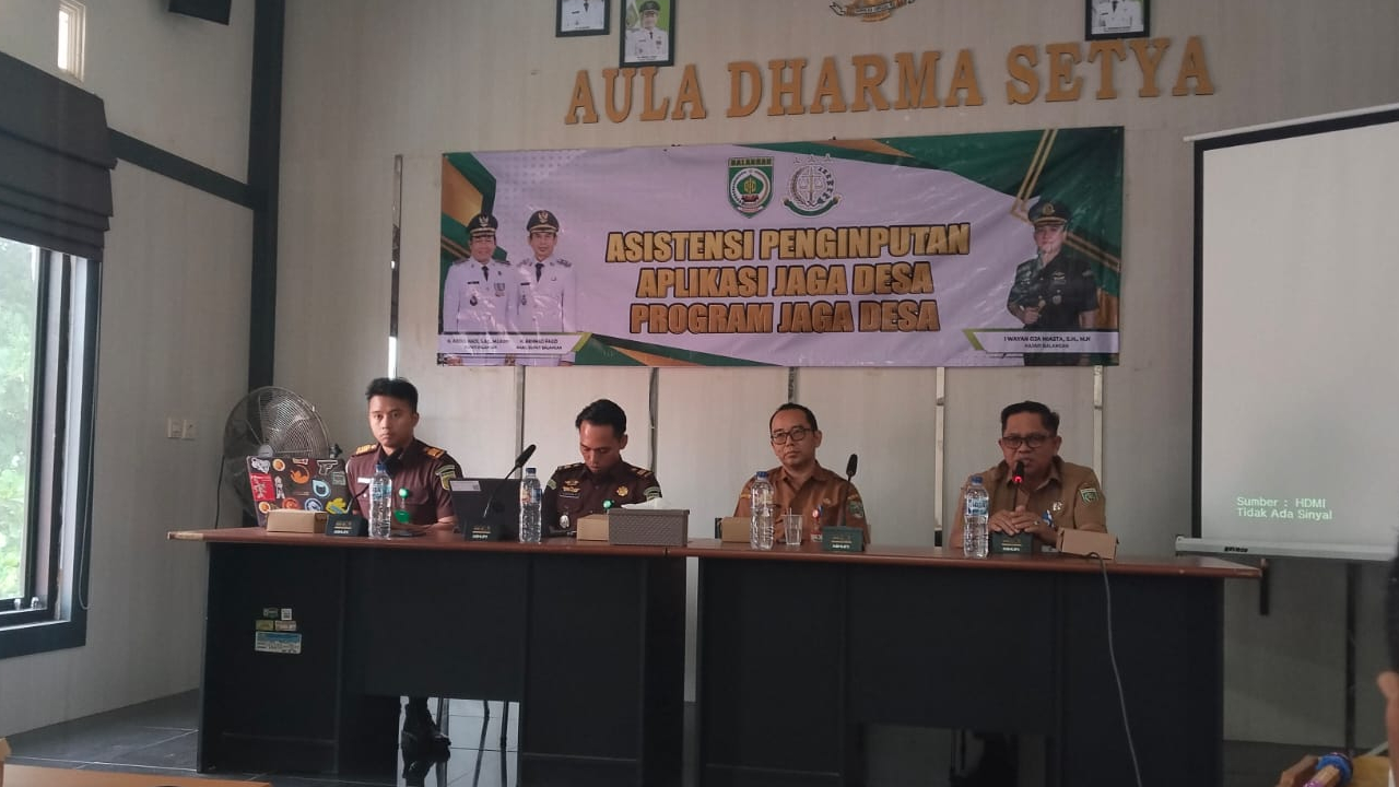 Pemdes Maradap Ikuti Asistensi Penginputan Aplikasi Jaga Desa