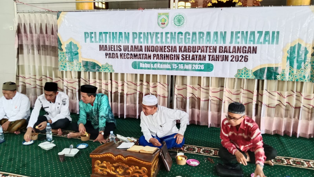 Tingkatkan Pengetahuan Fardu Kifayah, Kepala Desa Maradap Hadiri Pembukaan Pelatihan Penyelenggaraan Jenazah