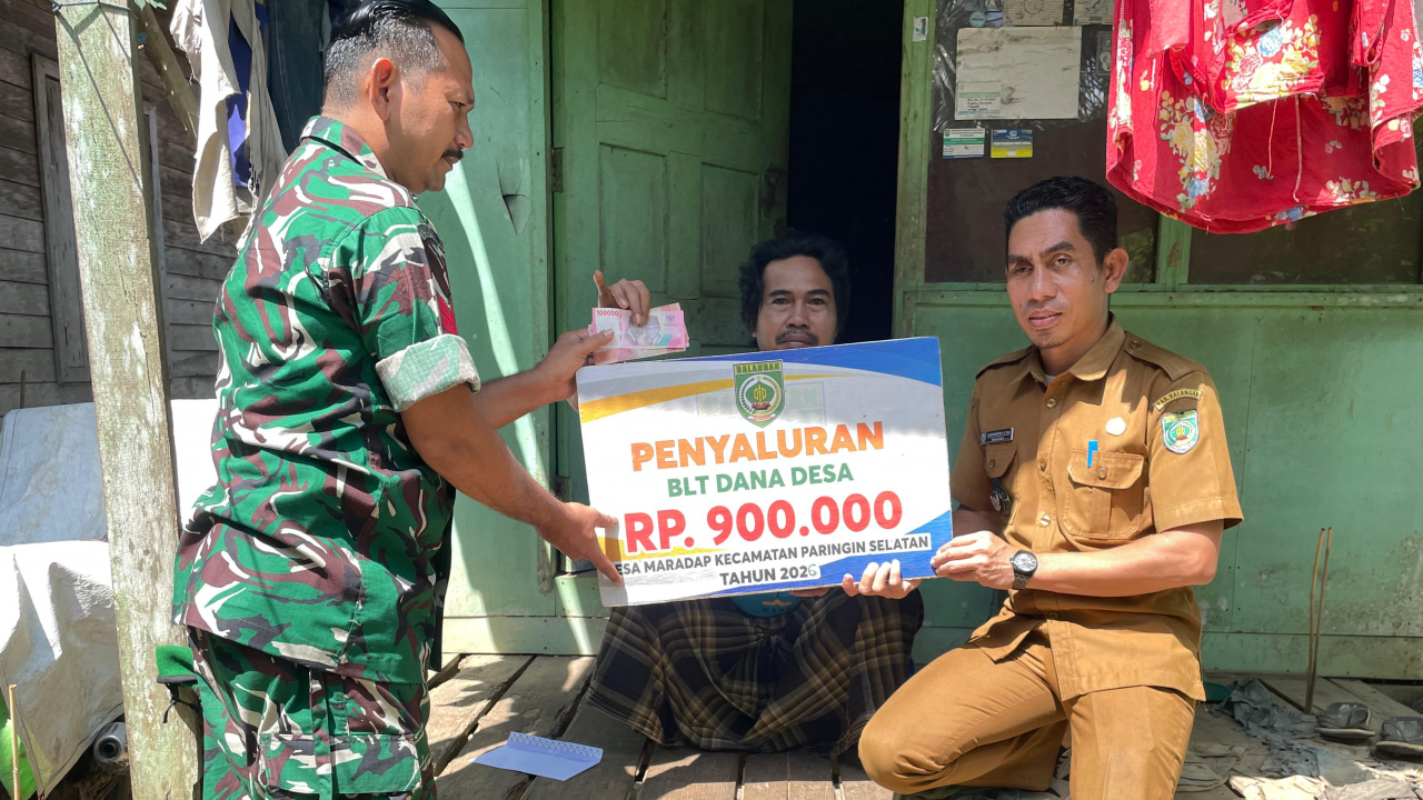 Pemdes Maradap Salurkan BLT Dana Desa Tahap 4–6 Kepada 3 KPM