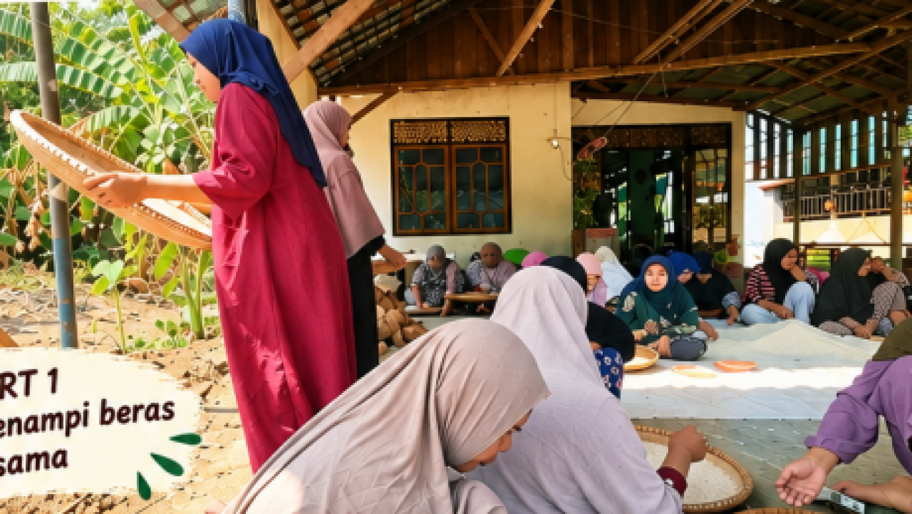 Gotong Royong Ibu-Ibu Desa Maradap, Persiapan Hajatan Jadi Lebih Ringan