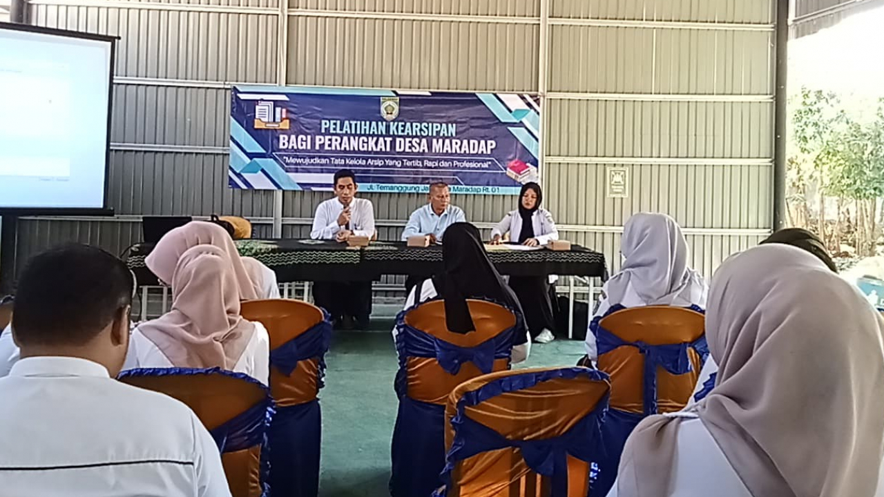 Pemerintah Desa Maradap Laksanakan Pelatihan Kearsipan untuk Perangkat Desa