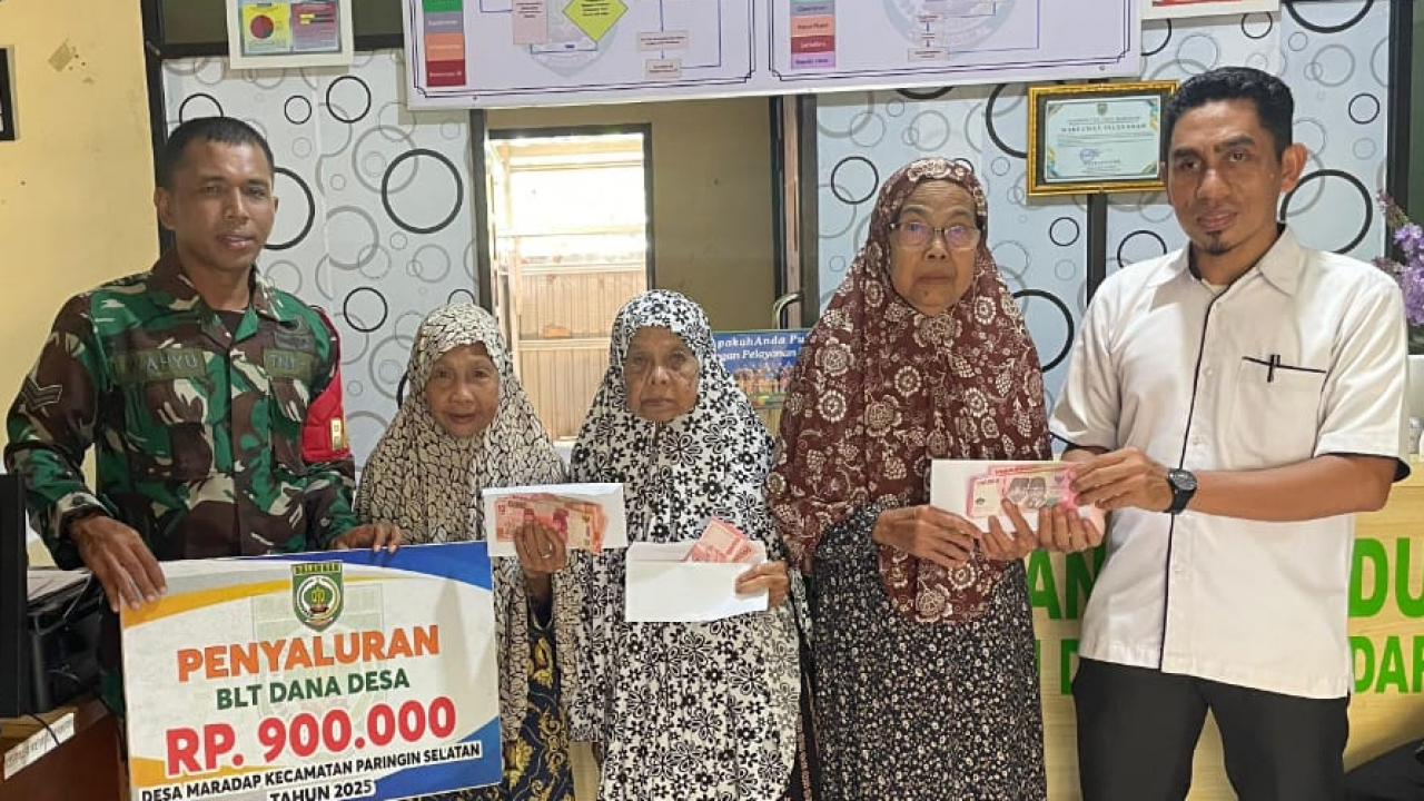Penyaluran BLT Dana Desa Triwulan II di Desa Maradap