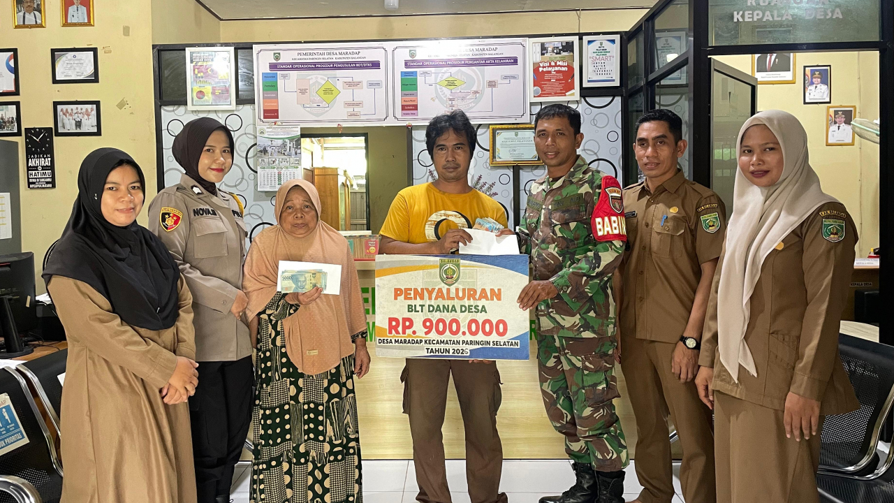 Pemdes Maradap Salurkan BLT Dana Desa Tahap I–III Tahun 2026 kepada Warga