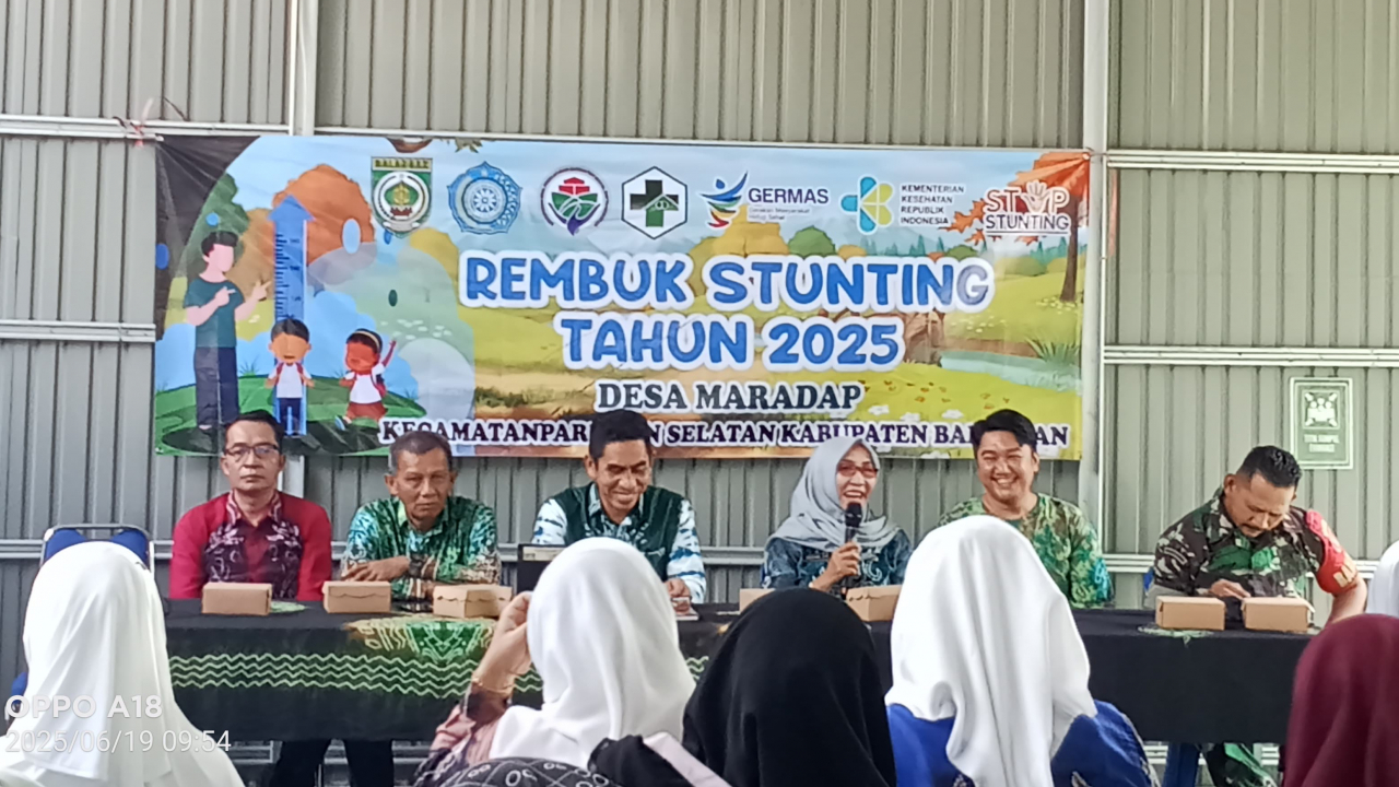 DESA MARADAP GELAR REMBUK STUNTING WUJUD NYATA KOMITMEN BERSAMA ATASI STUNTING MENUJU INDONESIA EMAS 2025