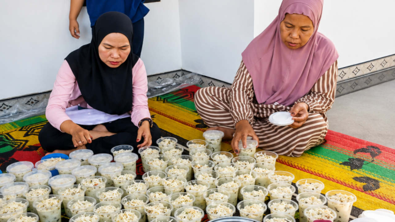Warga RT 03 Desa Maradap Gotong Royong Membuat Bubur Asyura, Pererat Silaturahmi dan Kebersamaan