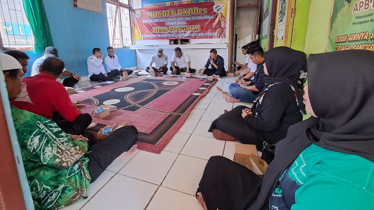 Desa Sungsum Gelar Musyawarah Desa RKPDES Tahun 2026: Bentuk Tim Penyusun dan Serap Aspirasi Warga