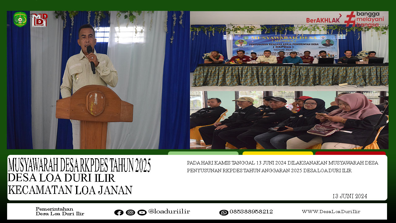 MUSYAWARAH DESA PENYUSUNAN RKPDES TAHUN ANGGARAN 2025 DESA LOA DURI ILIR