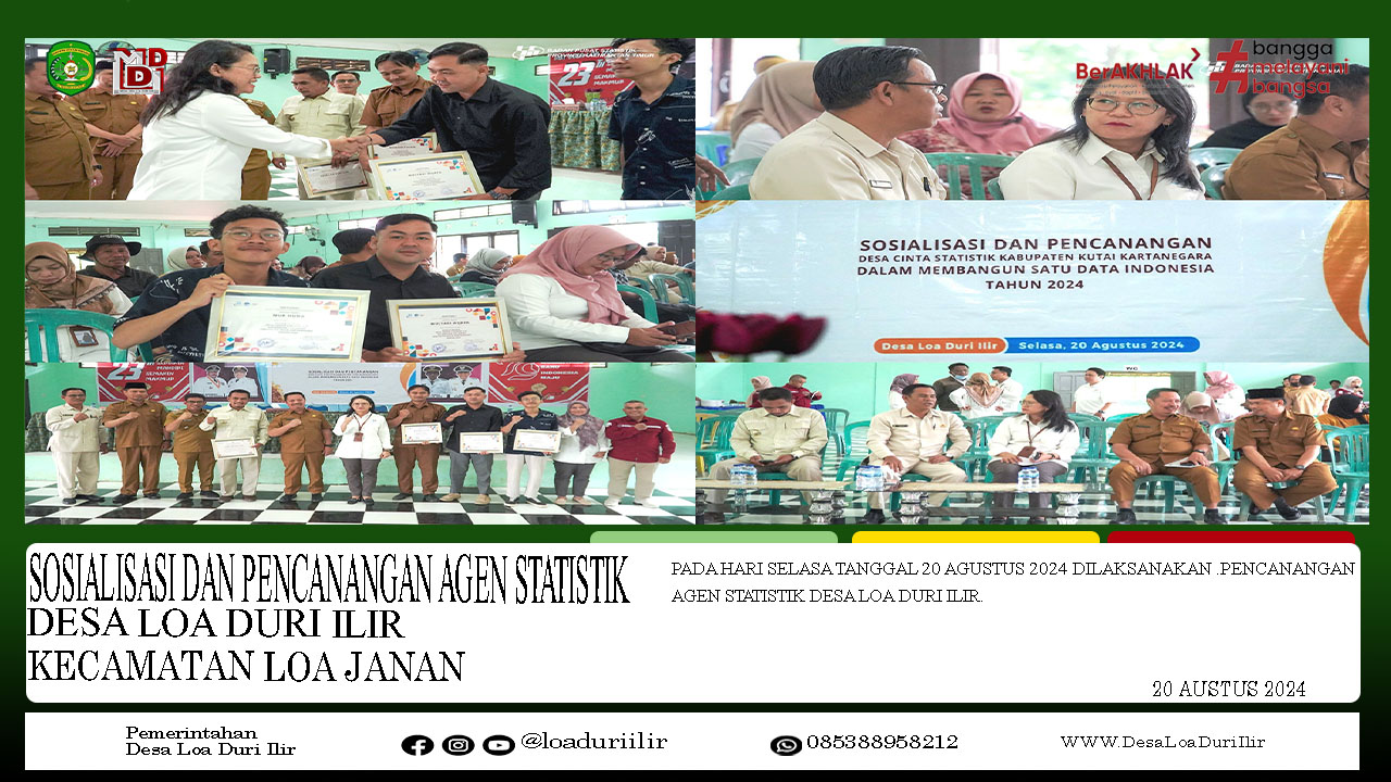 SOSIALISASI DAN PENCANANGAN AGEN STATISTIK DESA LOA DURI ILIIR
