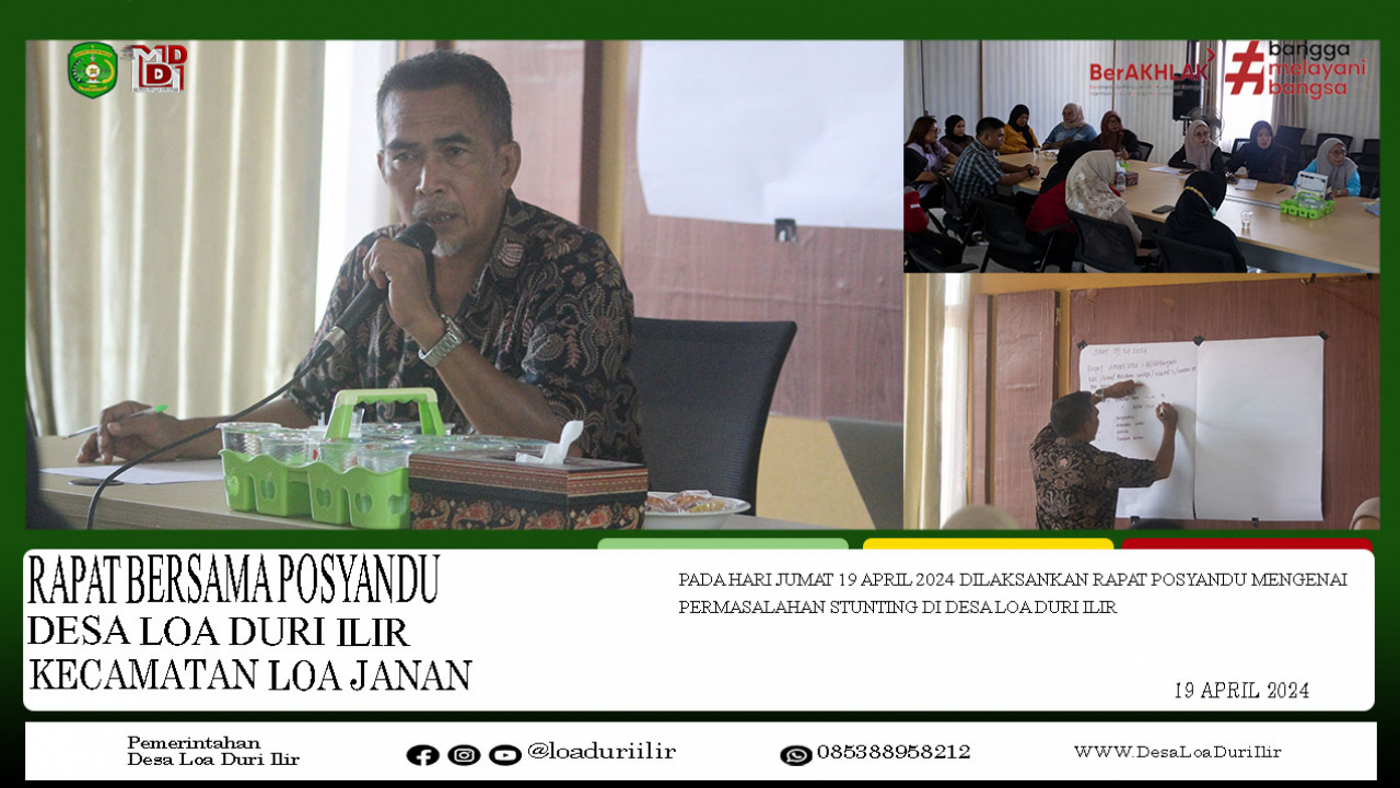RAPAT KORDINASI BERSAMA KADER POSYANDU UNTUK PENANGANAN SYUNTING
