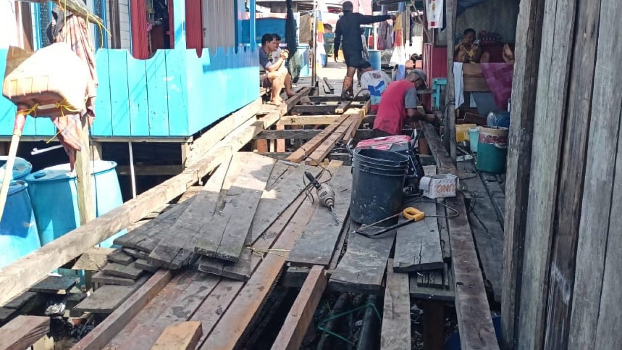 Rehabilitasi Jembatan Ulin di Desa Sepatin Tingkatkan Aksesibilitas Warga