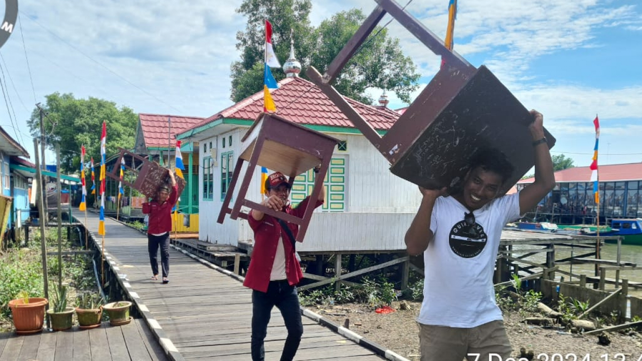 Meriahnya Persiapan HUT ke-83 Desa Sepatin