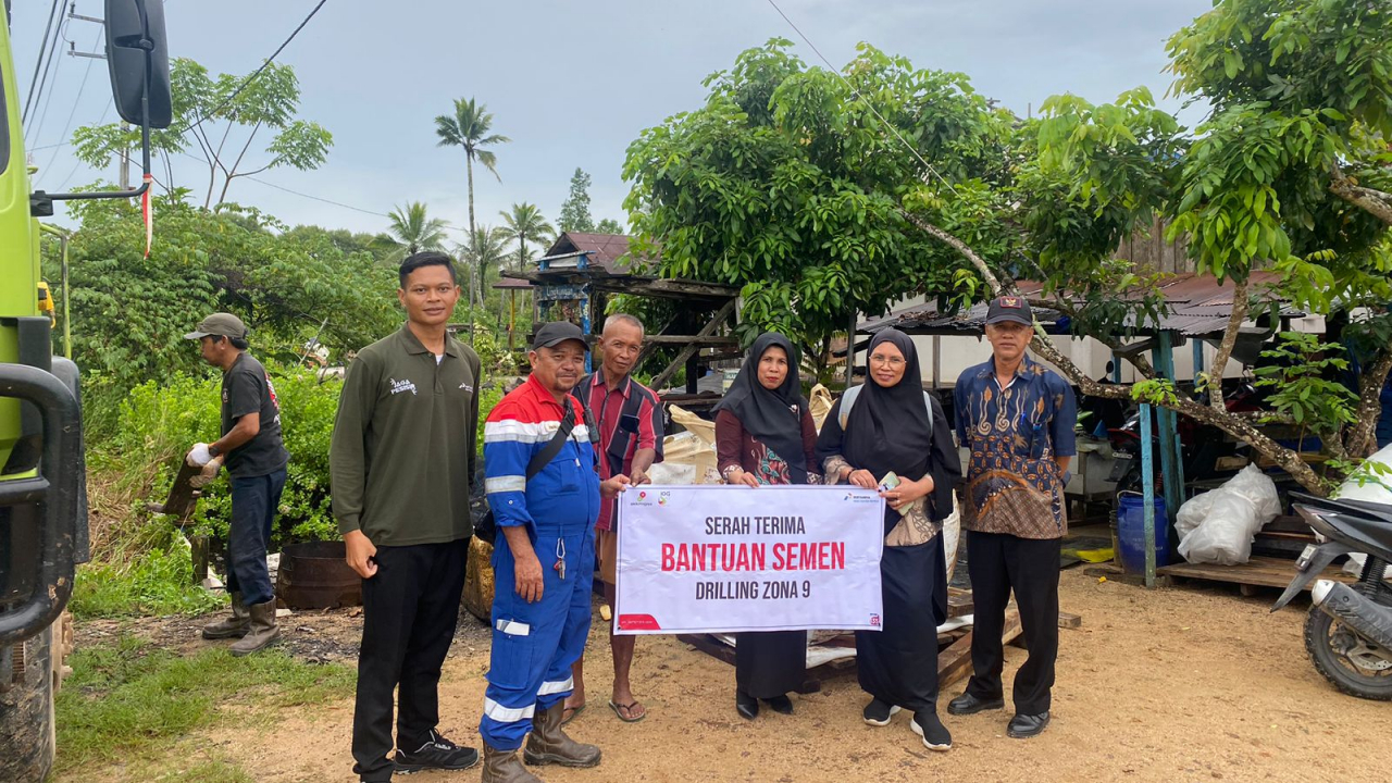 Perbaikan Infrastruktur Jalan Poros RT. 12 Salopareppa, Desa Tanjung Limau, Berkat Dukungan Pertamina Hulu Sanga-sanga