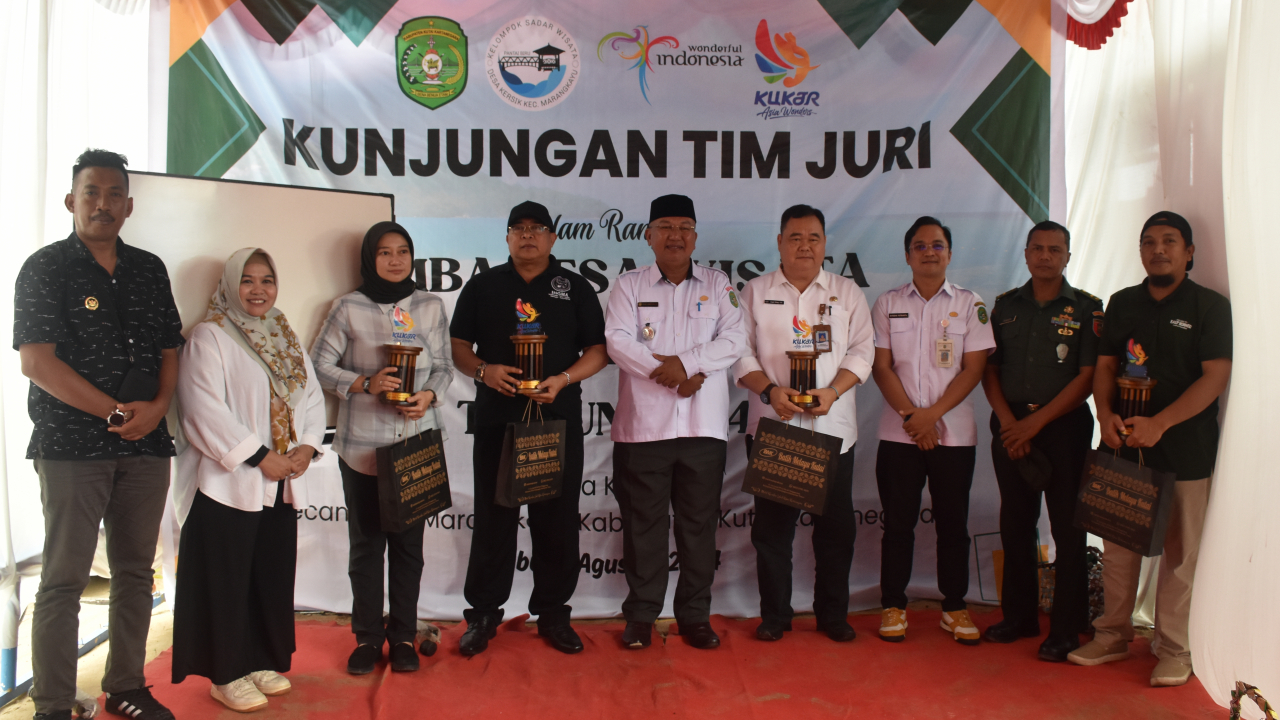 Pokdarwis Pantai Biru Desa Kersik Ikuti Penilaian Lomba Desa Wisata Se-Kaltim