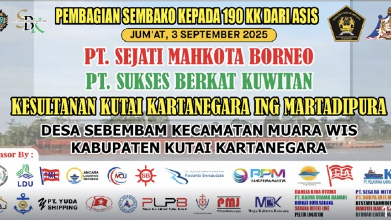 Pembagian Sembako dari Asis, yg teleah Bekerja Sama dengan BUMDesa Maju Sejahtera Desa Sebemban
