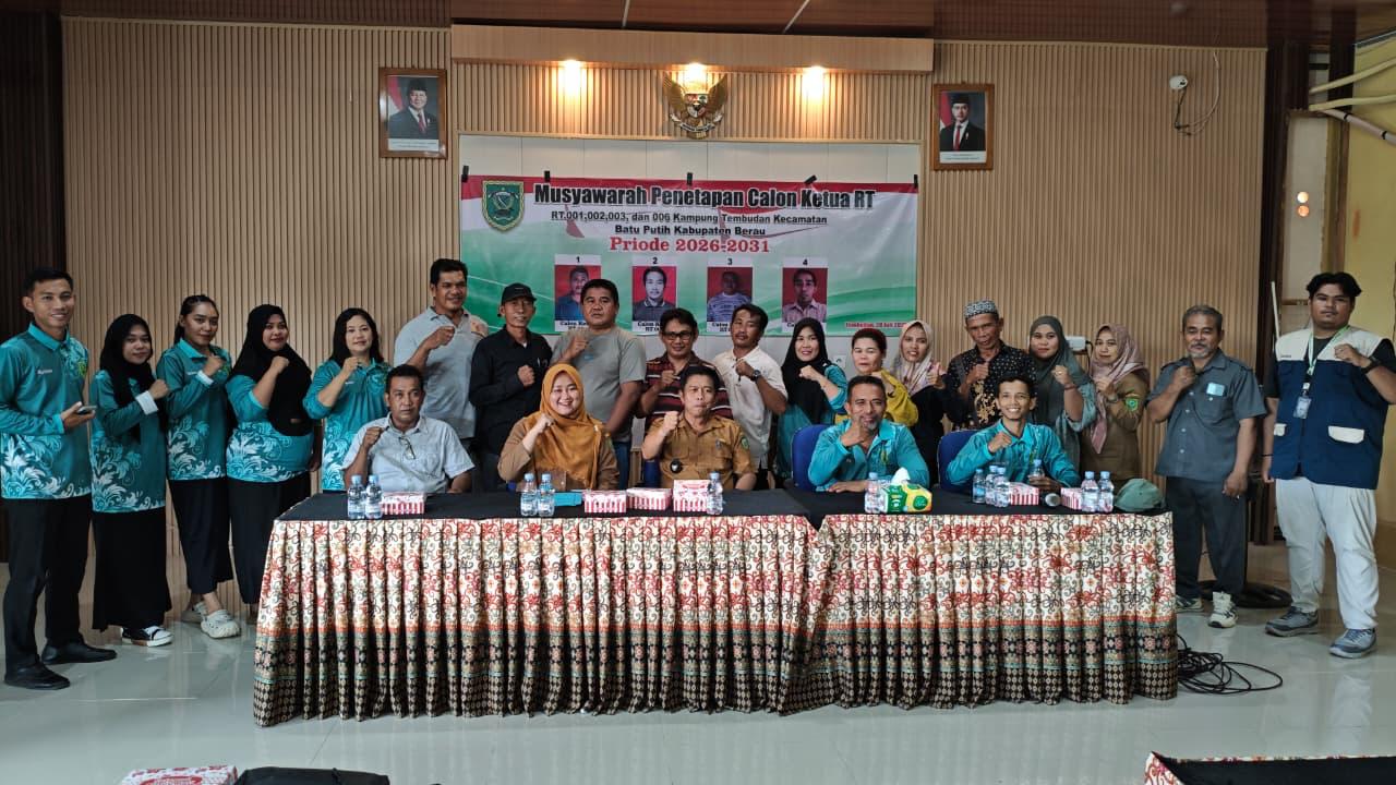 MUSYAWARAH PENETAPAN KETUA RT 001, 002, 003 DAN 006 KAMPUNG TEMBUDAN PERIODE 2026–2031