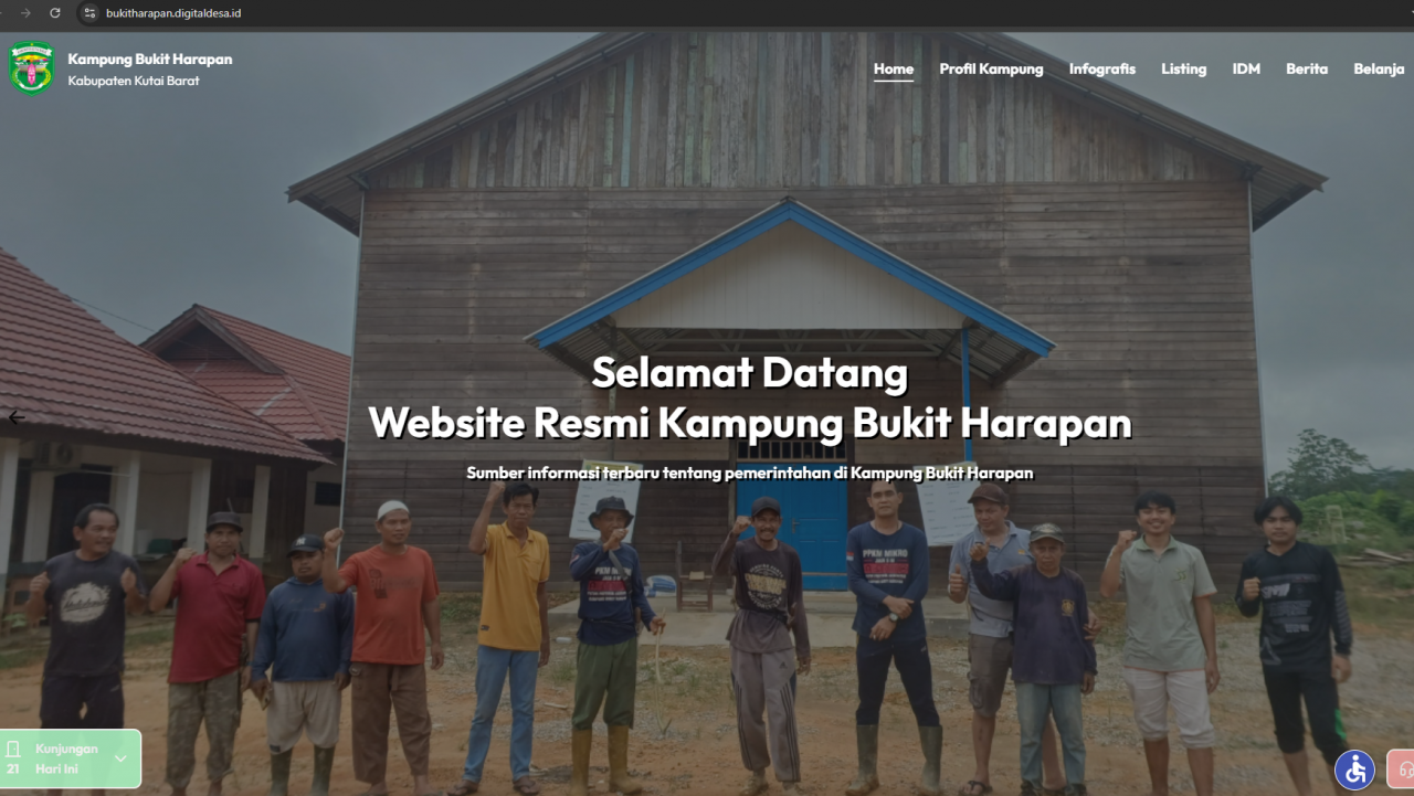 Meningkatkan Pelayanan Publik: Kampung Bukit Harapan Terapkan Website dan Aplikasi Digides