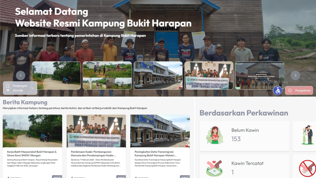 Digitalisasi Desa:  Sarana Efisiensi & Transparansi Pemerintah Kampung Bukit Harapan