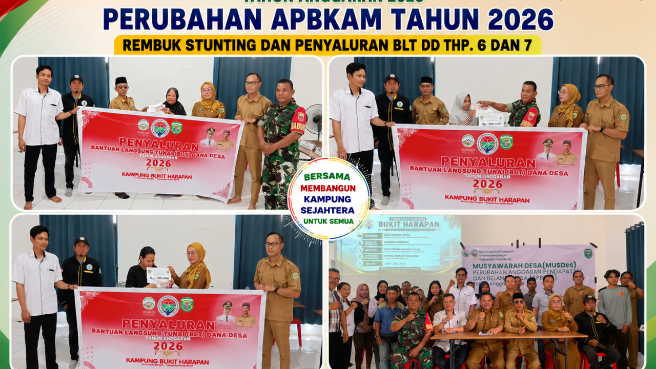 Pembangunan Desa Bukit Harapan Fokus Tingkatkan Kesejahteraan