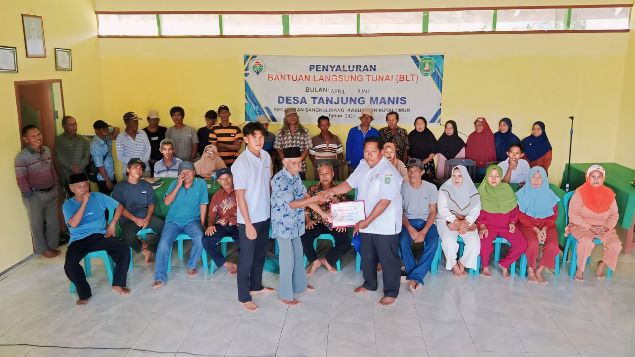 "Desa Tanjung Manis Salurkan Bantuan Langsung Tunai (BLT) kepada 54 Warga menjelang Hari Lebaran Idul Adha"
