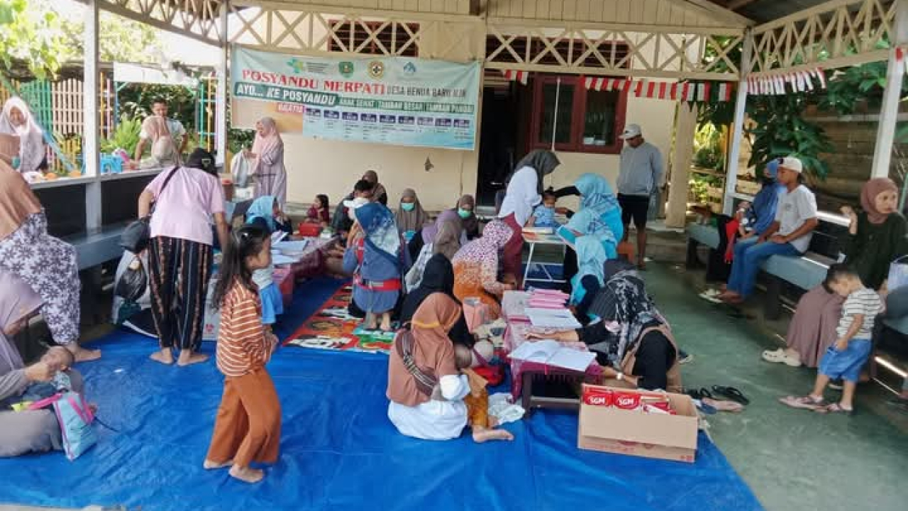 Posyandu di Desa Benua Baru Ilir: Upaya Meningkatkan Kesehatan Ibu dan Anak