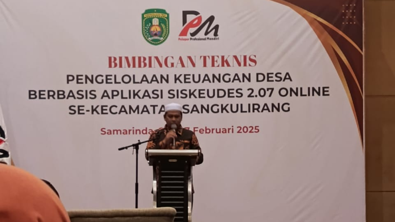 Bimtek Siskeudes 2.07 Sekecamatan Sangkulirang