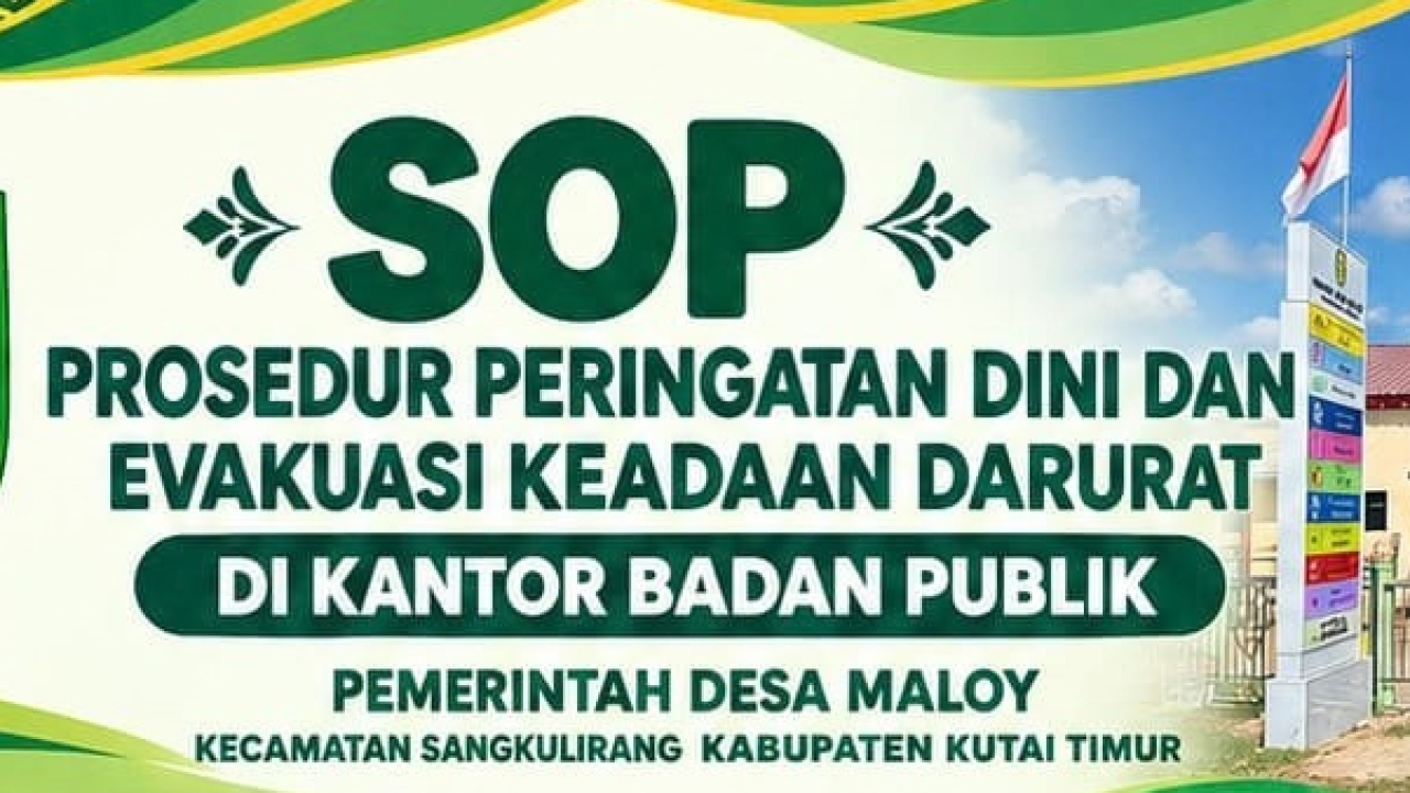 SOP Prosedure Peringatan Dini Dan Evakuasi Keadaan Darurat