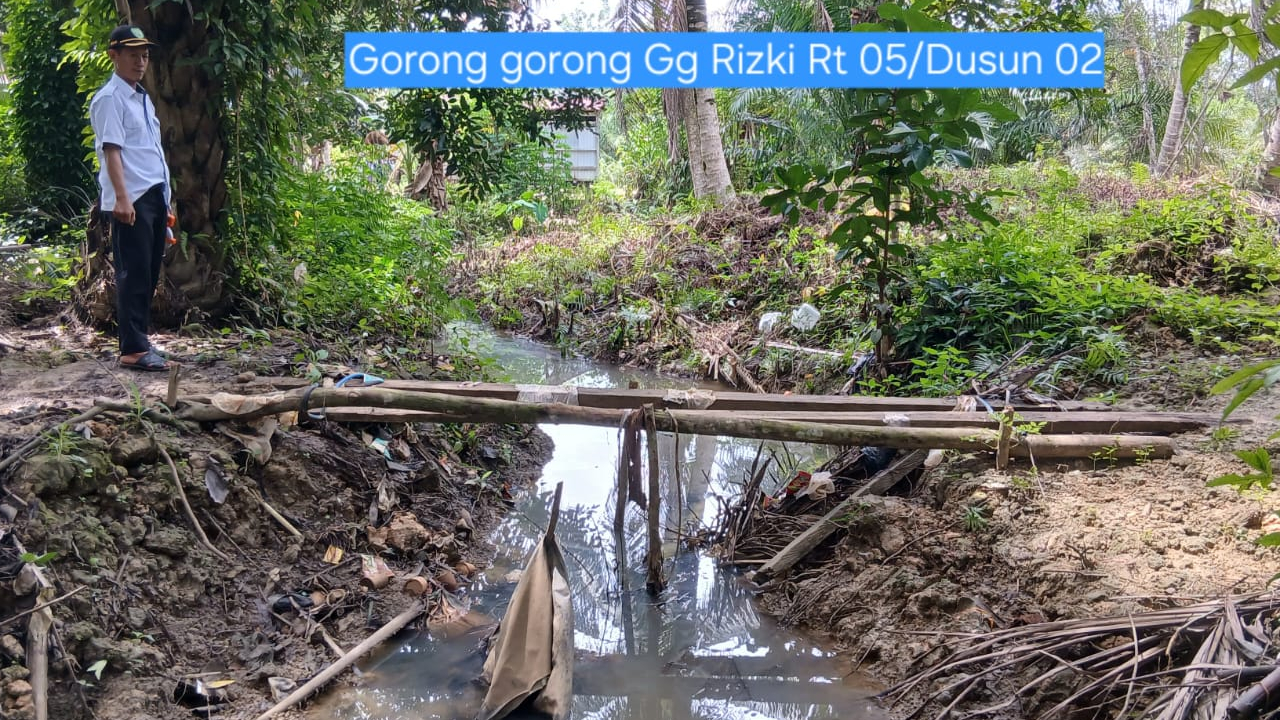 Rencana gorong gorong Gg Rizki Rt 05 Du 02