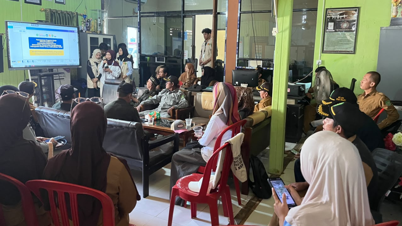 PEMAPARAN PROGRAM KERJA KKN ANGKATAN 52 UNIVERSITAS MULAWARMAN DESA MALOY