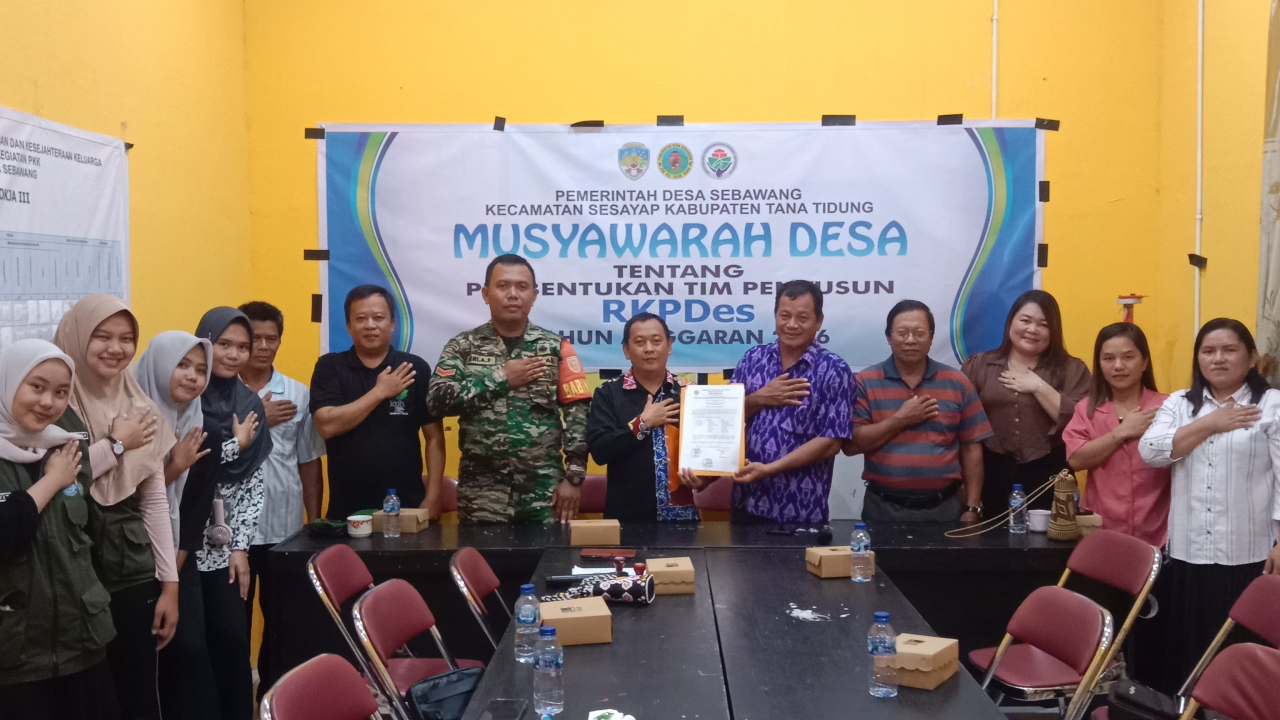 MUSYAWARAH DESA TENTANG PEMBENTUKAN TIM PENYUSUN RKPDes Tahun ANGGARAN 2026