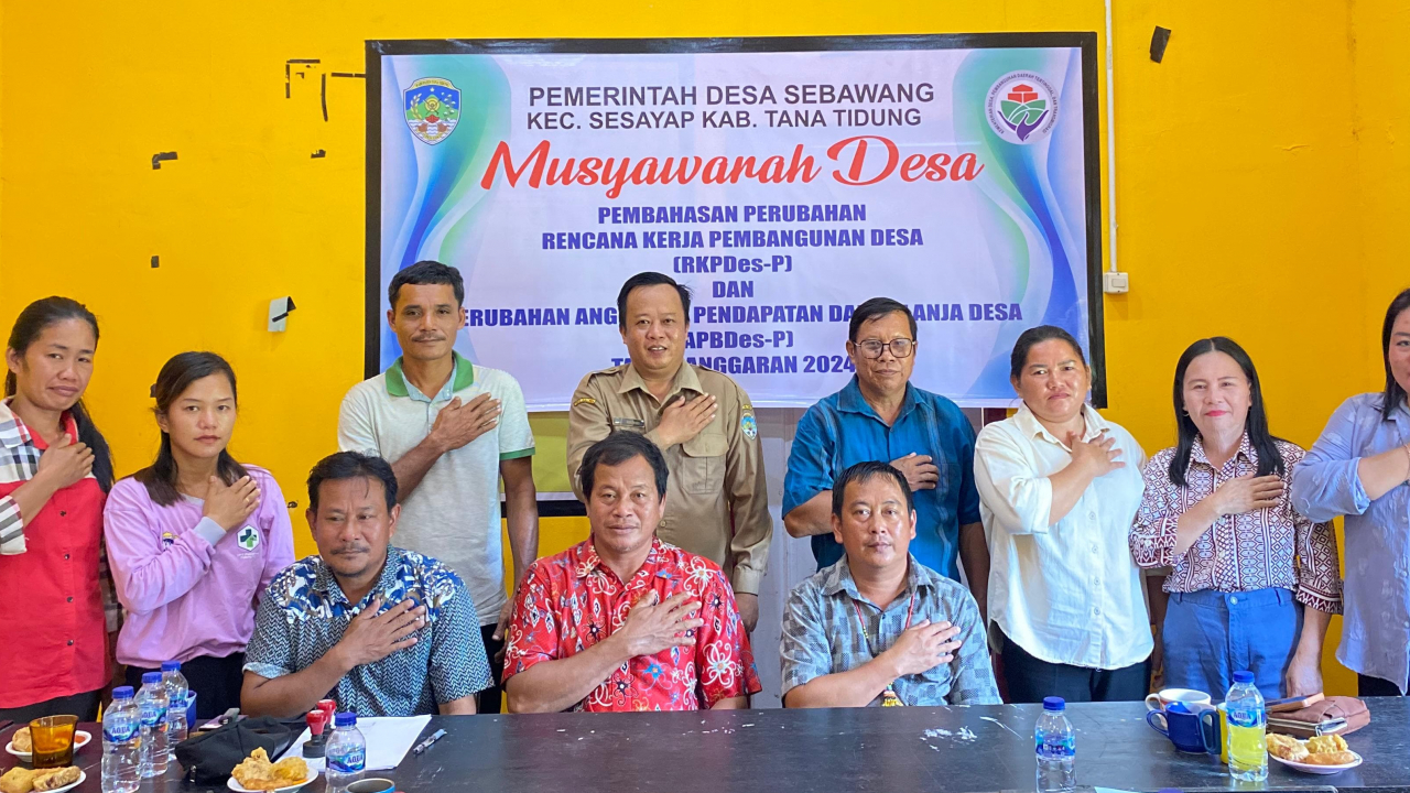 Musyawarah Desa Tentang Perubahan RKPDES dan APBDES Desa Sebawang Tahun 2024