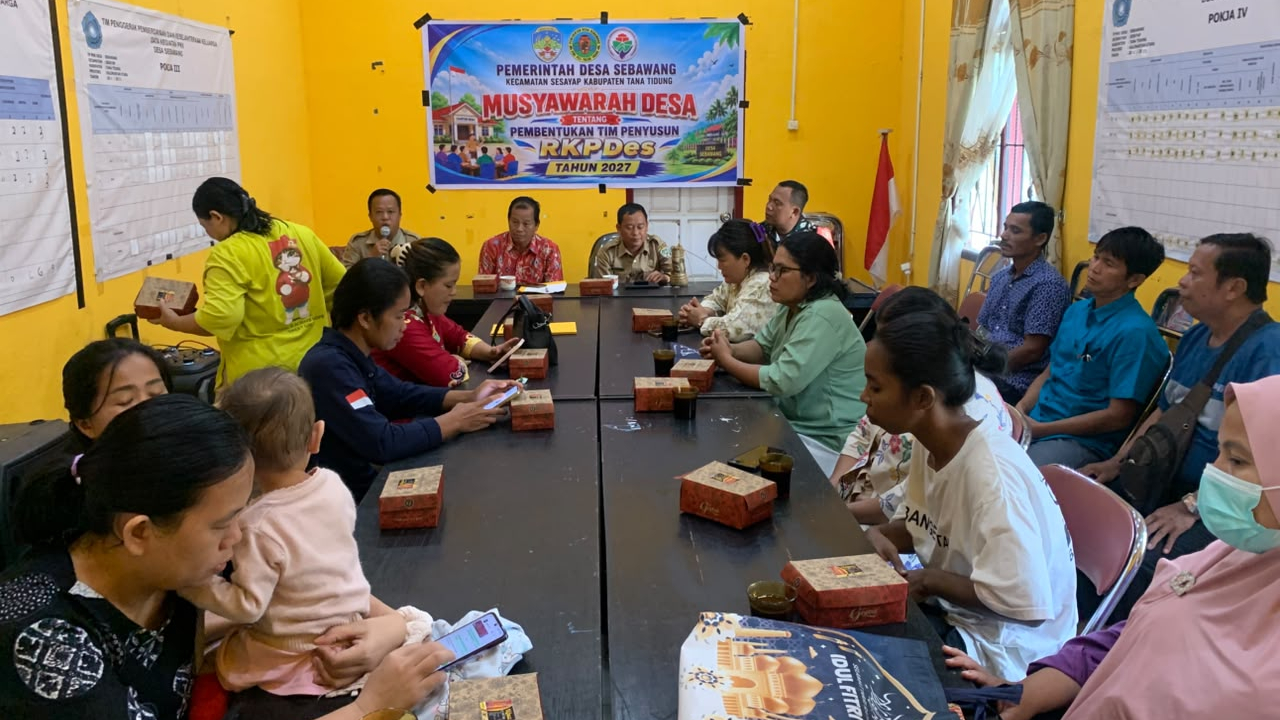 Desa Sebawang Bentuk Tim Penyusun RKPDes Tahun Anggaran 2026