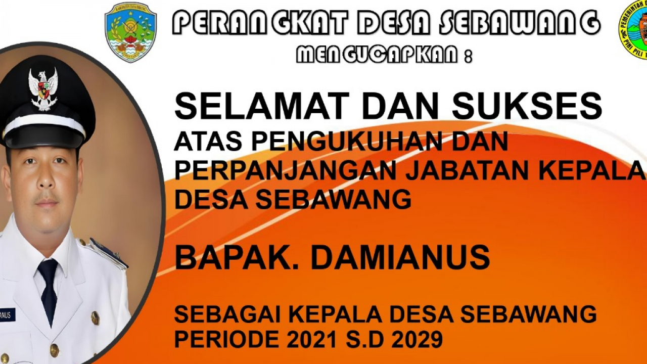 Sebawang, 22 Juli 2024 Pengukuhan dan Perpanjangan Jabatan Kepala Desa Sebawang Bapak. Damainus Periode 2021 s.d 2029, di lantik Oleh Bupati Tana Tidung secara serentak di Kabupaten Tana Tidung Provinsi Kalimantan Utara Tahun 2024.