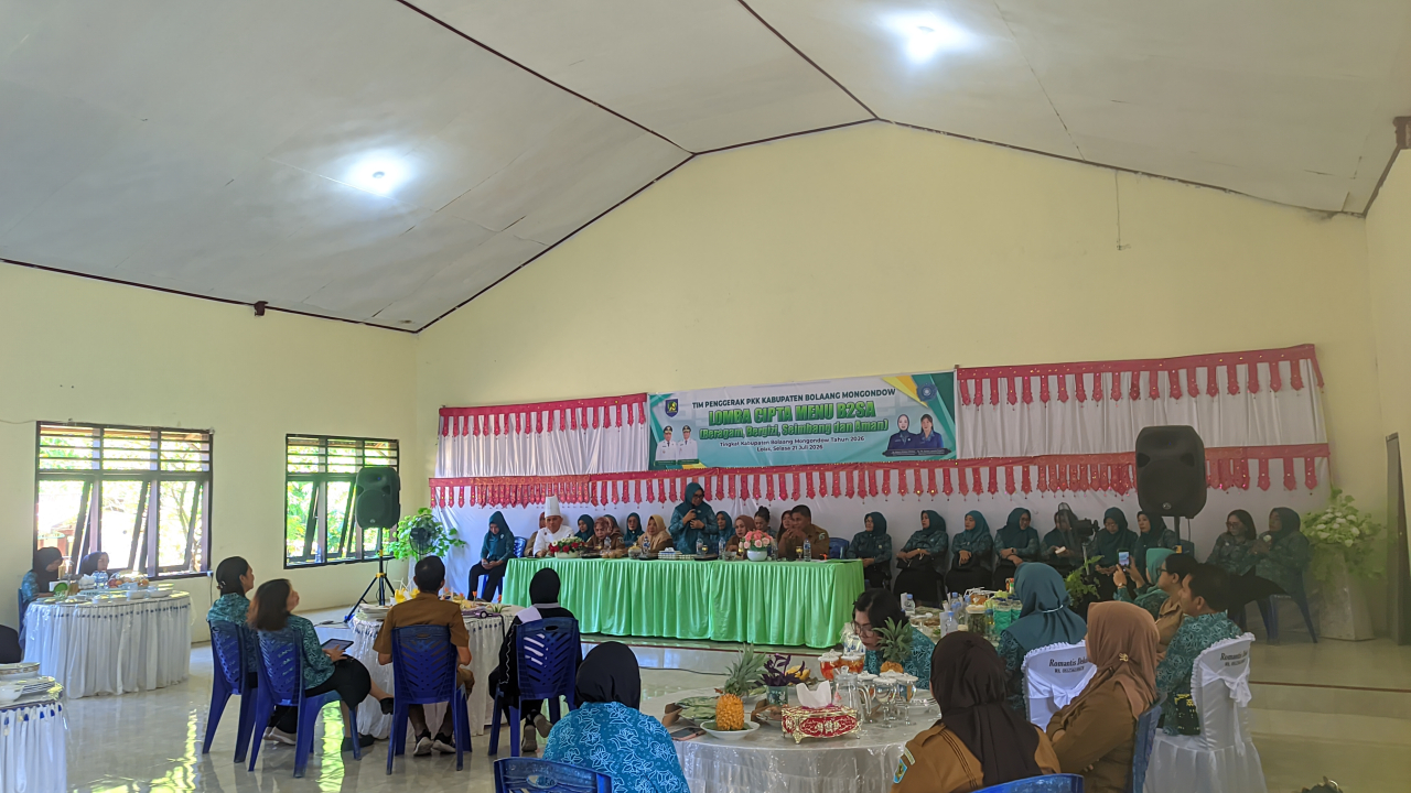 TP-PKK Kecamatan Lolak Gelar Lomba Cipta Menu B2SA Tingkat Kecamatan di Desa Motabang
