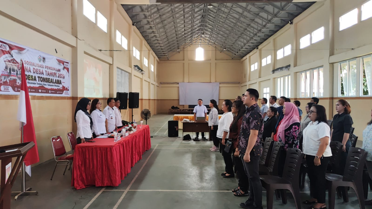 TEKANKAN TRANSPARANSI, PEMDES TONSEALAMA GELAR SOSIALISASI DANA DESA 2026