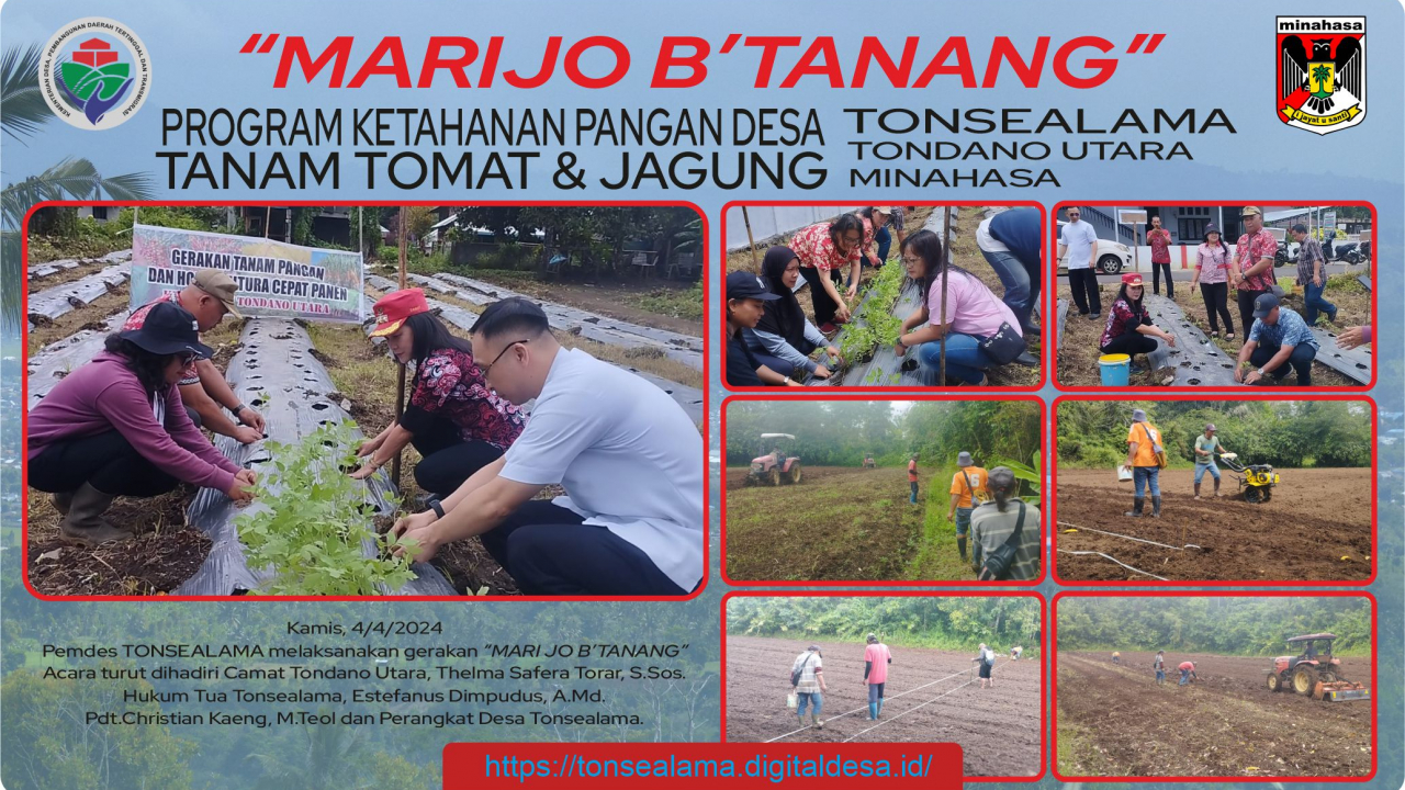 CAMAT THELMA SUPPORT PROGRAM "MARIJO B'TANANG" PEMDES TONSEALAMA