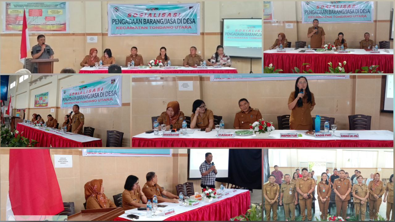 TONDANO UTARA GELAR SOSIALISASI PBJ DI DESA TAHUN 2025