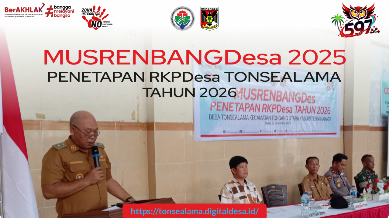 RKPDesa TONSEALAMA 2026 DITETAPKAN. INI YANG DISAMPAIKAN HUKUM TUA ESTEFANUS