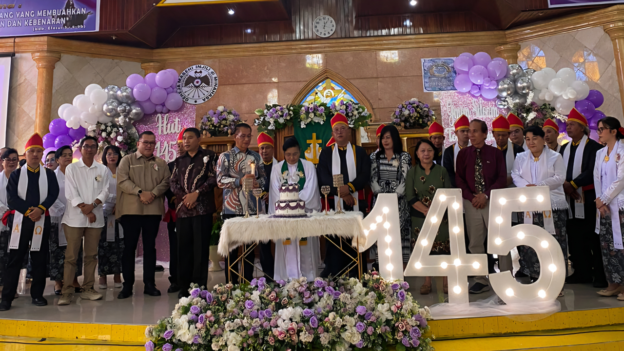 BEGINI KATA KETUA REGINA MAKIOLOR, DIPERAYAAN HUT KE-145 GMIM SILOAM TONSEALAMA