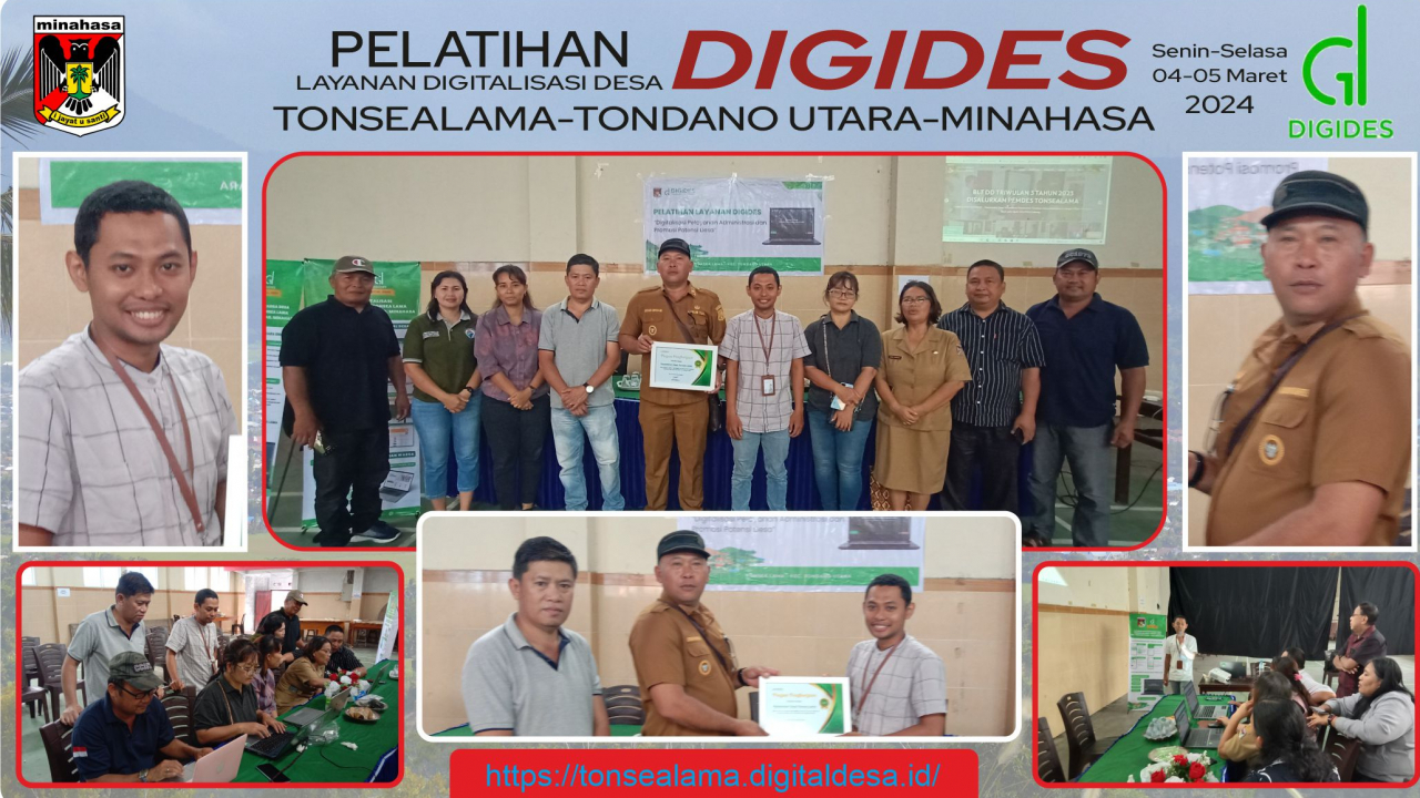 TERAPKAN TRANSFORMASI DIGITAL, DESA TONSEALAMA GELAR PELATIHAN LAYANAN DIGITAL DESA (DIGIDES)