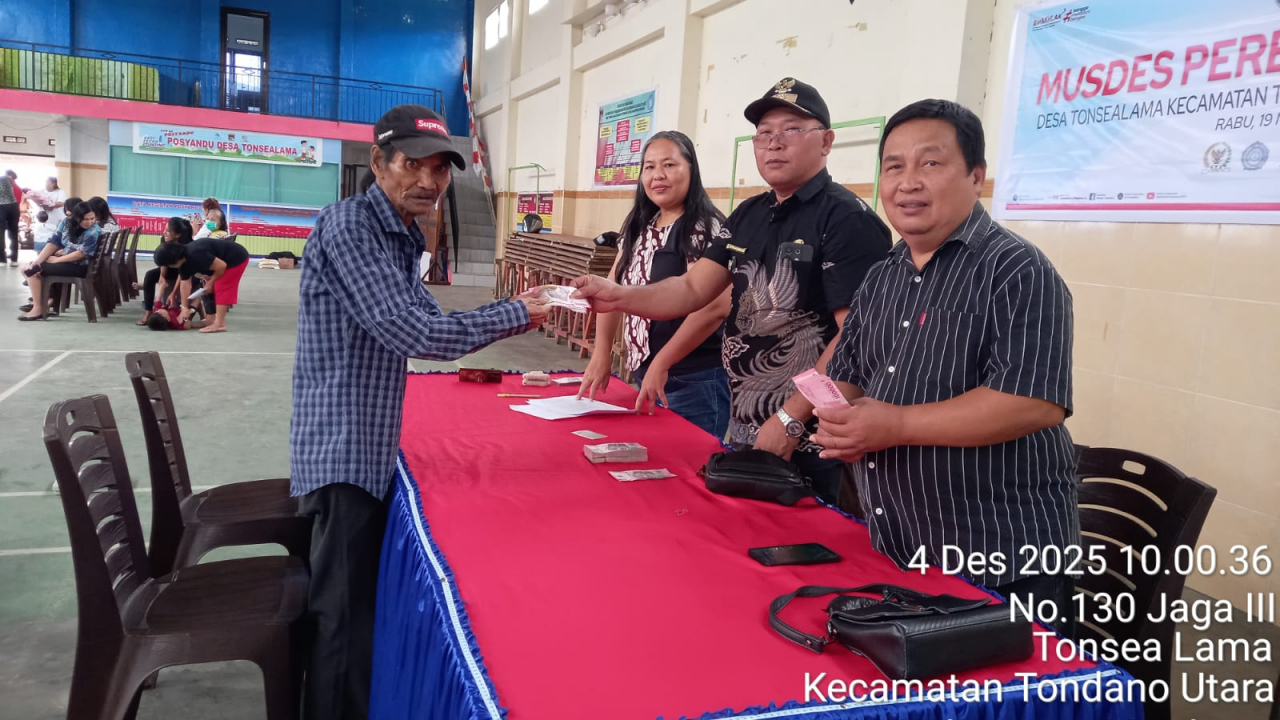 PEMDES TONSEALAMA TUNTASKAN PENYALURAN BLT DESA TAHUN 2025