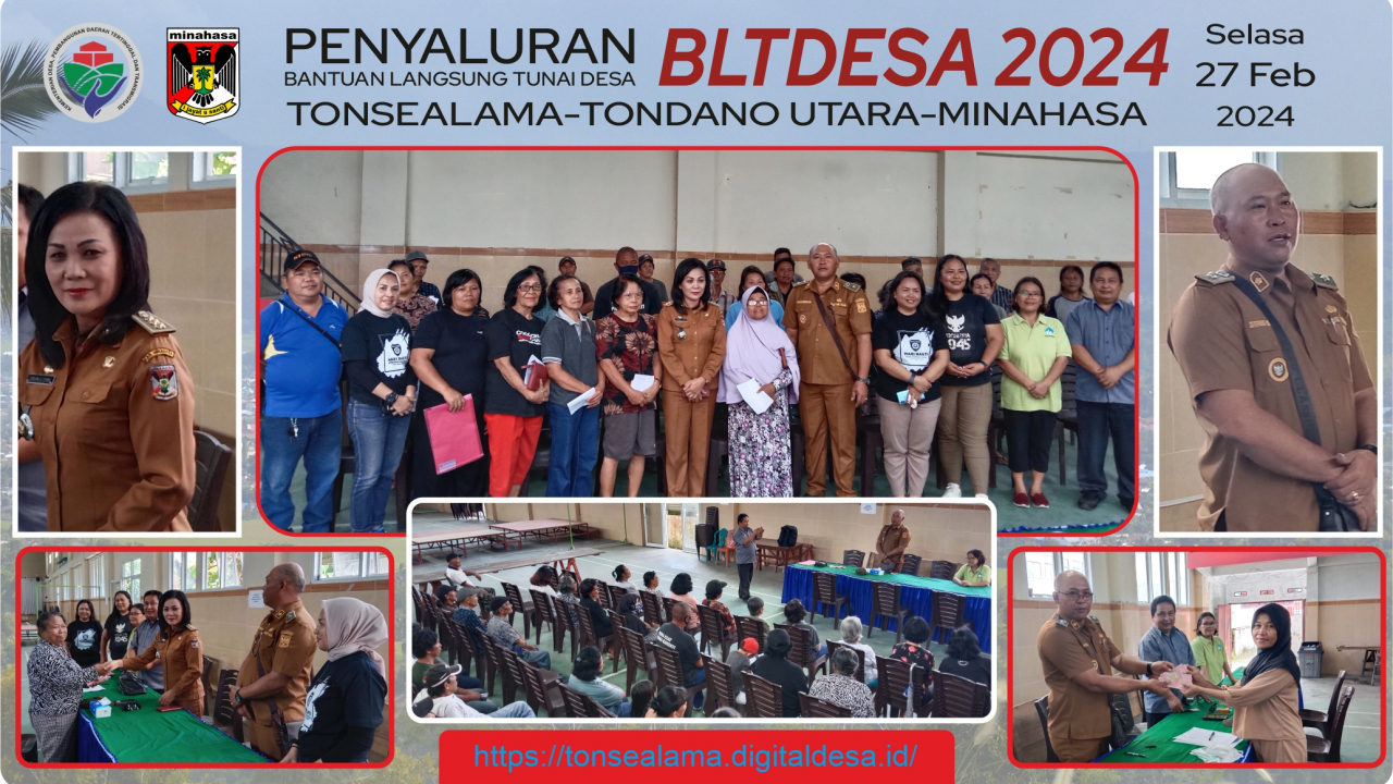 CAMAT THLEMA & KUMTUA ESTEFANUS, SALURKAN BLT DESA 2024 DI DESA TONSEALAMA