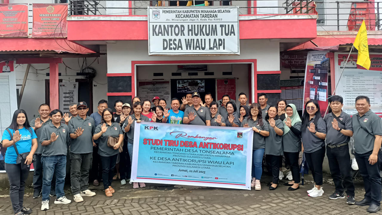 STUDI TIRU DESA ANTIKORUPSI, PEMDES TONSEALAMA KE WIAU LAPI