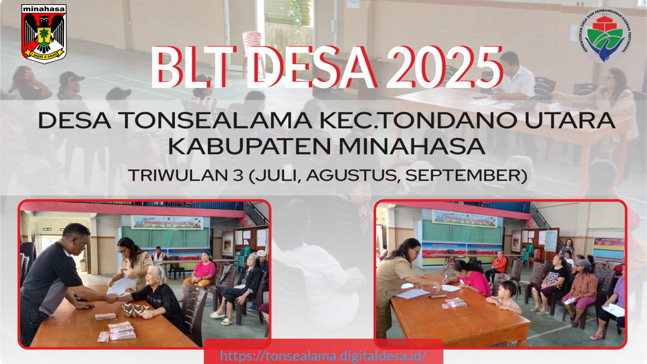 42 KPM TONSEALAMA, TERIMA BLT DESA TRIWULAN 3 TAHUN 2025