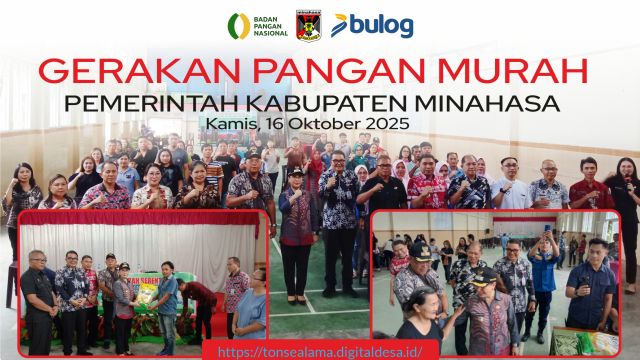 PERINGATI "WORLD FOOD DAY" KE-45, PEMKAB MINAHASA LAKUKAN GERAKAN PANGAN MURAH